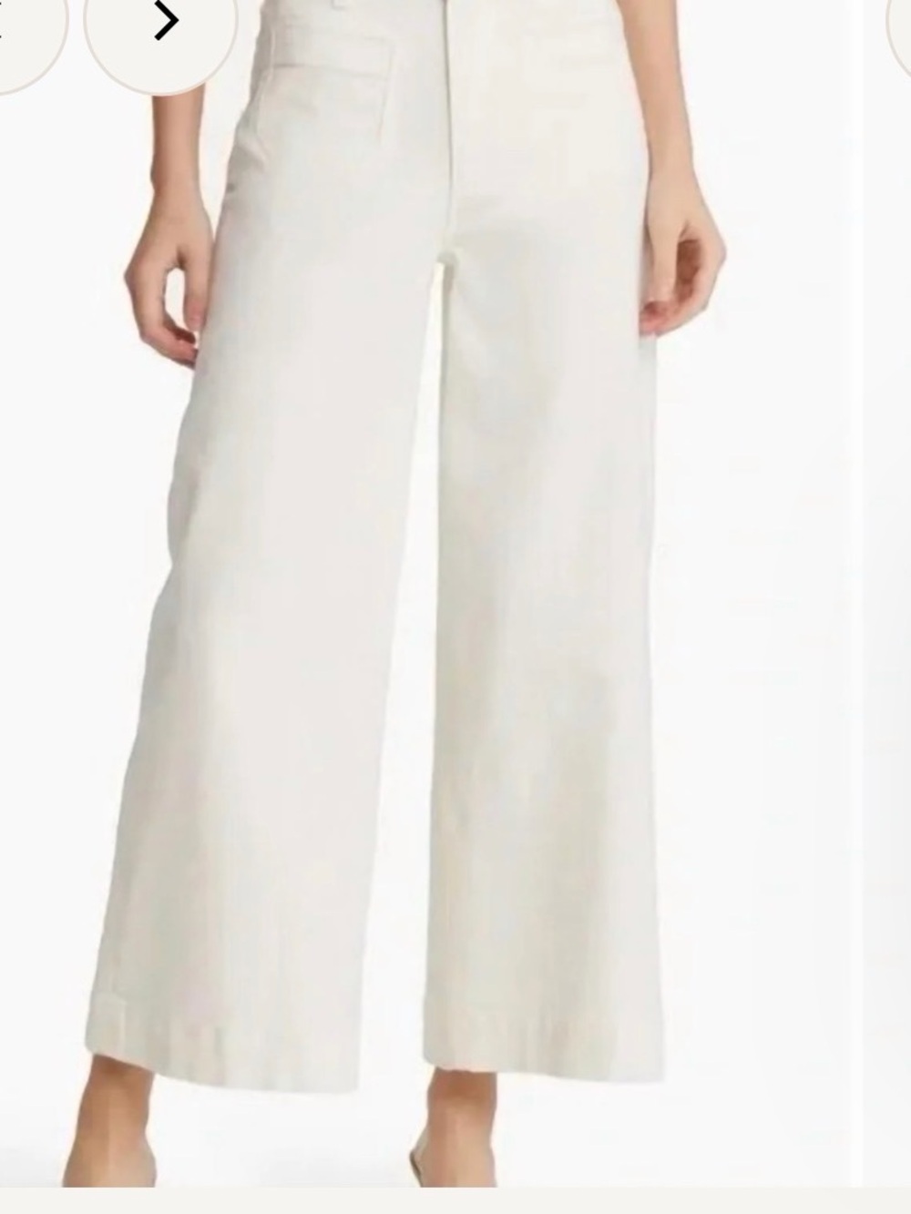 Paige Harper Ankle Wide Jeans